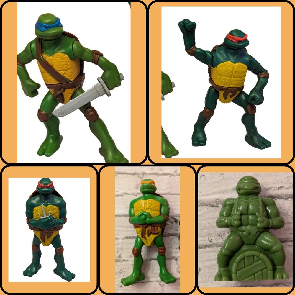 Leonardo and Raphael Ninja Turtles Action Figures